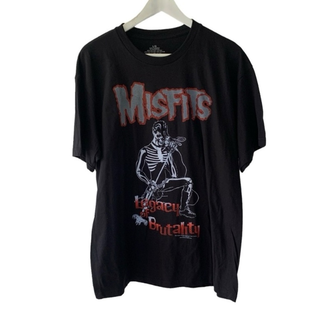 Misfits Black Graphic Short Sleeve Tee - Legacy of Brutality